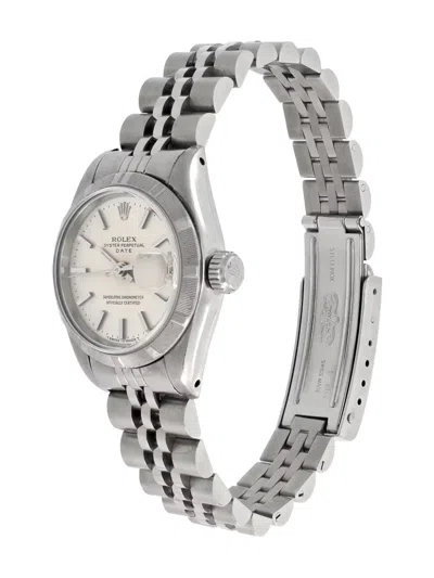 Pre-owned Rolex Date 42mm In Silver
