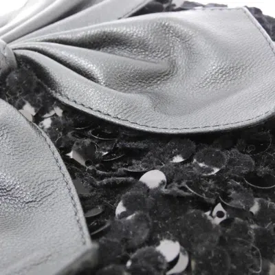 Pre-owned Chanel Black Tweed Spangles Clutch Bag ()