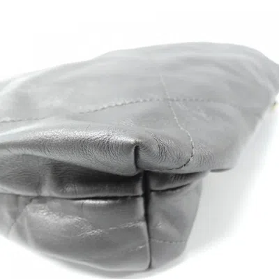 Pre-owned Chanel Gray Leather Backpack ()