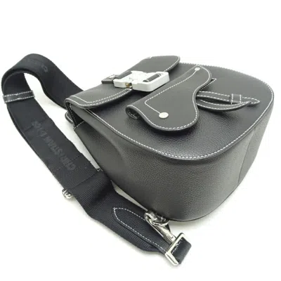 Pre-owned Dior Christian  Black Leather Backpack ()