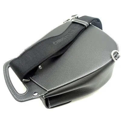 Pre-owned Dior Christian  Black Leather Backpack ()