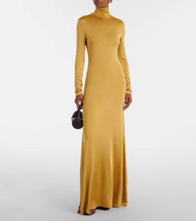 Tove Sacha Jersey Maxi Dress In Gold