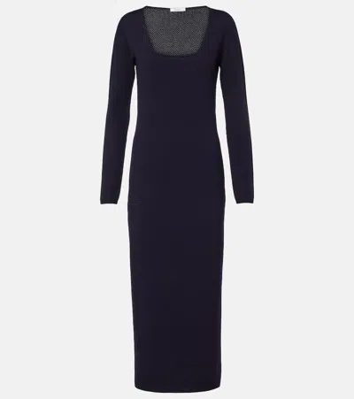 Max Mara Sophia Wool-blend Midi Dress In Animal Print