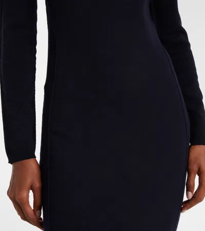 Max Mara Sophia Wool-blend Midi Dress In Animal Print