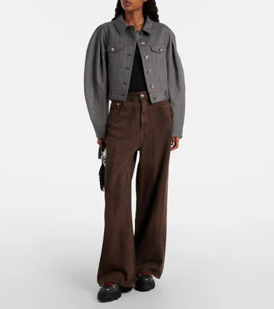 Ganni Ankle Mountain Boots Chunky Sole In Black