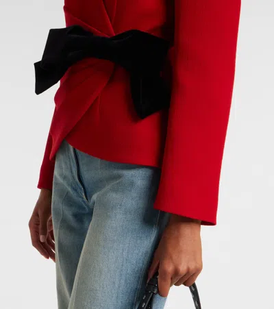 Valentino Wool Jacket In Red