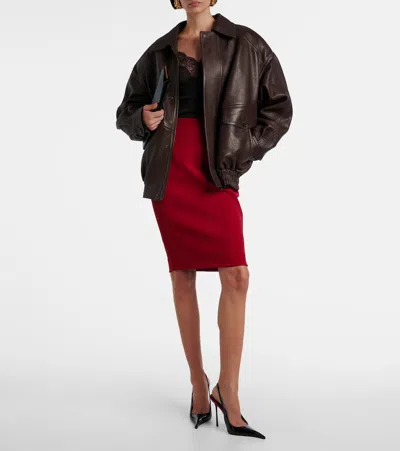 Saint Laurent Amalia 110 Patent Leather Slingback Pumps In Black