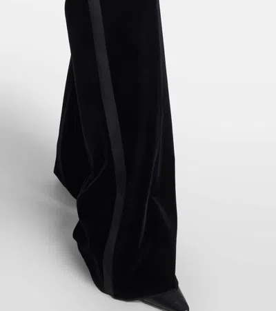 Max Mara Tailored Trousers With Flared Leg And Front Crease In Black