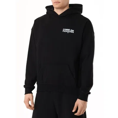 Comme Des Fuckdown Black Cotton Men's Sweater In Black