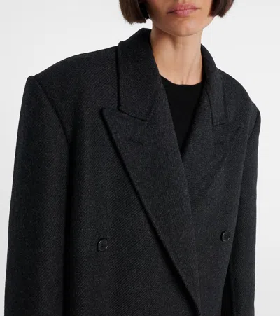 The Row Hariet Coat In Virgin Wool And Cashmere In Gray