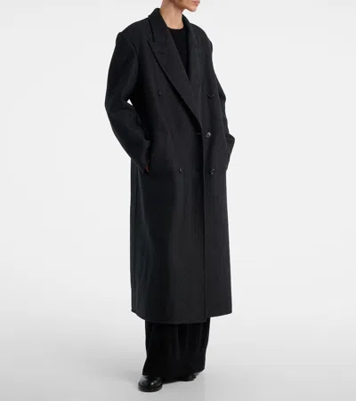 The Row Hariet Coat In Virgin Wool And Cashmere In Gray