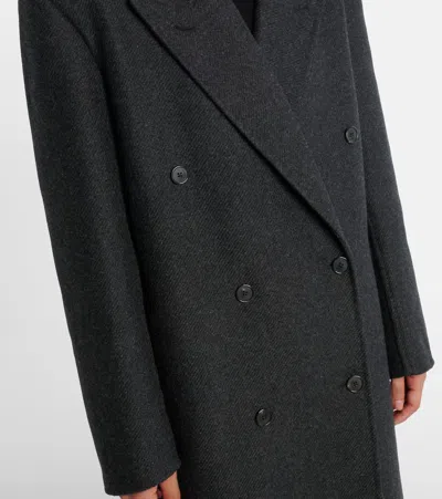 The Row Hariet Coat In Virgin Wool And Cashmere In Gray