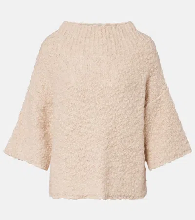 Max Mara Eccelso Alpaca And Wool-blend Sweater In Neutral