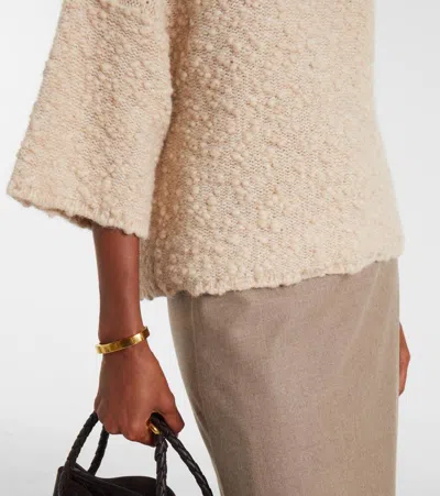 Max Mara Eccelso Alpaca And Wool-blend Sweater In Neutral
