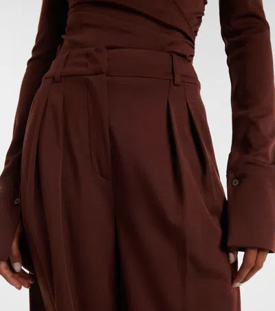 Max Mara Pants "plava Piano" In Burgundy
