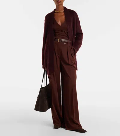 Max Mara Pants "plava Piano" In Burgundy
