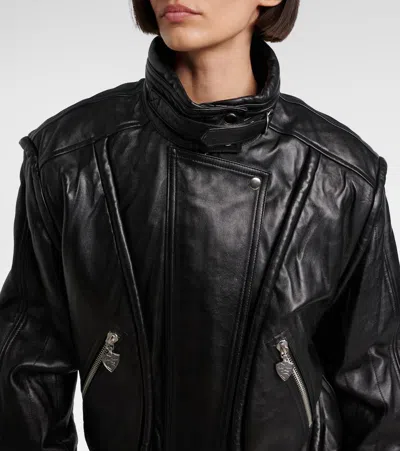 Isabel Marant High Collar Jacket Featuring Buckle Detail In Black
