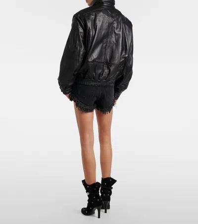 Isabel Marant High Collar Jacket Featuring Buckle Detail In Black