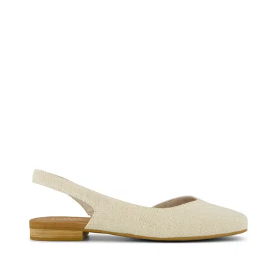 Toms Women's Alene Slingback Flat Two Tone Slub In Neutral