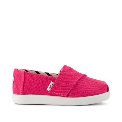Toms Kid's Alpargata Classic Fuchsia Heritage Canvas Toddler Shoe In Multi