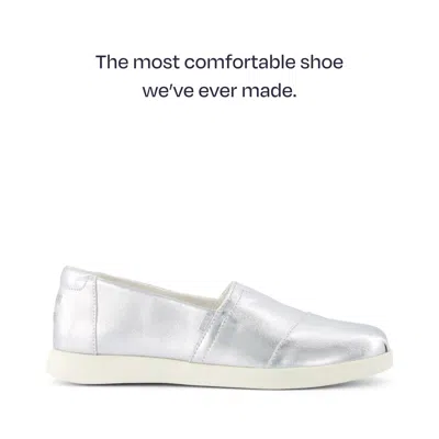 Toms Women's Alpargata Plus Metallic In Silver