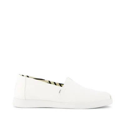 Toms Alpargata Womens Slip On Shoes Colour: White, Size: 4 In Animal Print