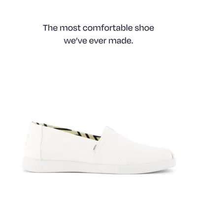 Toms Alpargata Womens Slip On Shoes Colour: White, Size: 4 In Animal Print