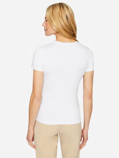 J.mclaughlin Women's Allie Cap Sleeve T-shirt White