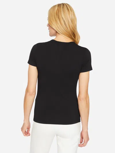 J.mclaughlin Women's Allie Cap Sleeve T-shirt Black