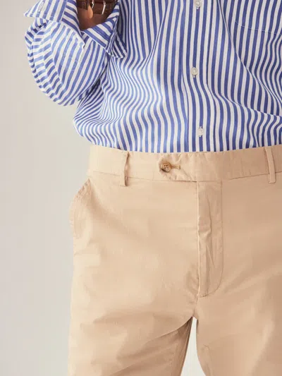 J.mclaughlin Men's Taylor Straight-fit Chino In Italian Twill Khaki In Neutral