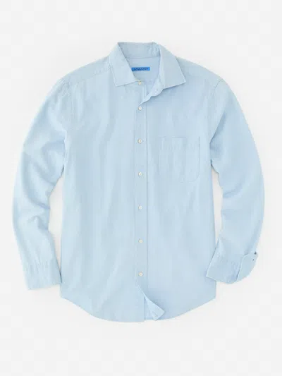 J.mclaughlin Men's Club Classic Fit Shirt Chambray In Blue