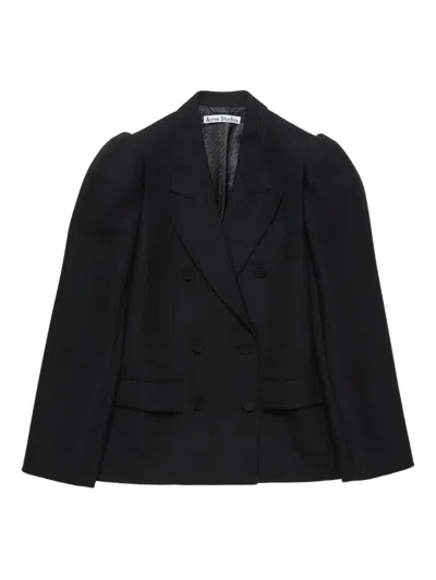 Acne Studios Double-breasted Blazer In Black