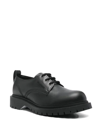 Givenchy Brushed Bull Leather Loafers With Pull Tab In Black