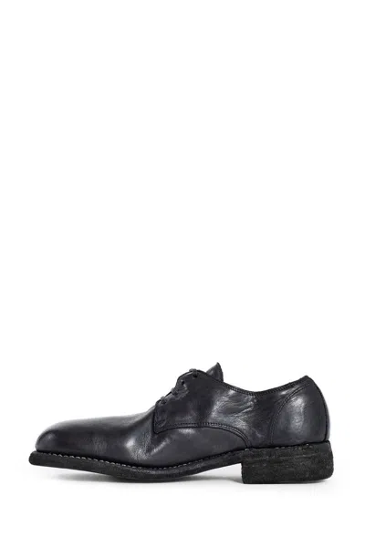 Guidi Tie Up Business Dress Shoes In Black