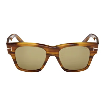 Tom Ford Tortoiseshell Square-frame Sunglasses In Brown