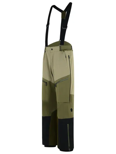 Moncler Grenoble Green Polyamide Blend Ski Pants In Green
