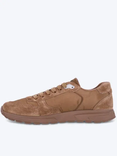 Prada Modern Low-top Sneakers Suede Panels In Animal Print
