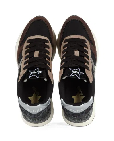 Sun 68 Sun68 Big Stargirl Mix Material Sneakers In Multi