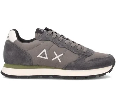 Sun 68 Logo-motif Sneakers In Gray