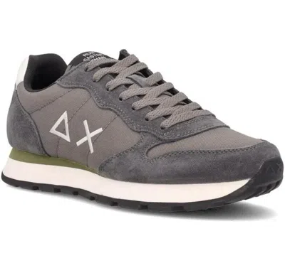 Sun 68 Logo-motif Sneakers In Gray