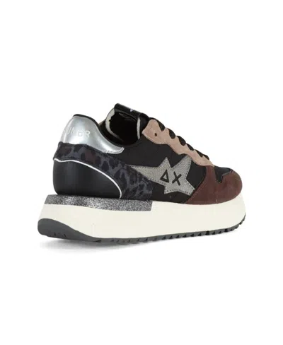 Sun 68 Sun68 Big Stargirl Mix Material Sneakers In Multi
