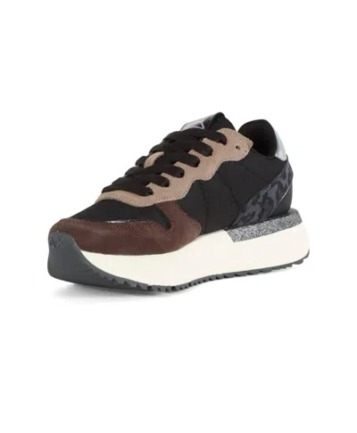 Sun 68 Sun68 Big Stargirl Mix Material Sneakers In Multi