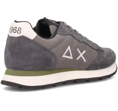 Sun 68 Logo-motif Sneakers In Gray