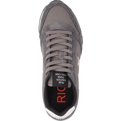 Sun 68 Logo-motif Sneakers In Gray