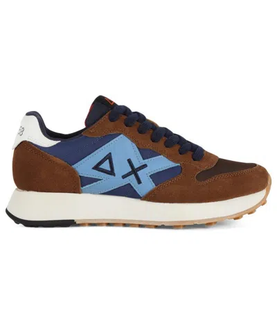 Sun 68 Fox Jaki Bicolor Sneakers In Brown