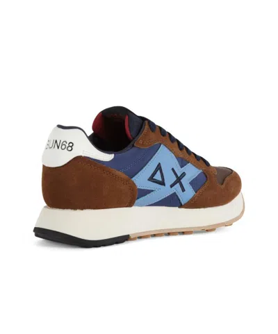 Sun 68 Fox Jaki Bicolor Sneakers In Brown