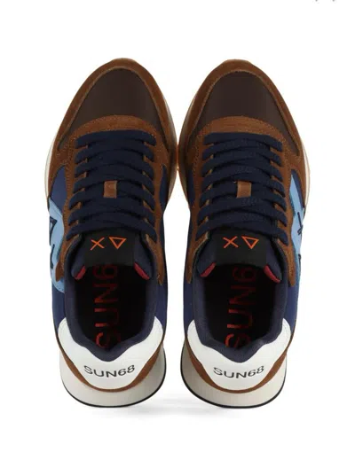 Sun 68 Fox Jaki Bicolor Sneakers In Brown
