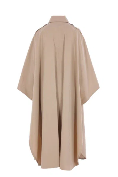 Brunello Cucinelli Double Breasted Coat In Neutral
