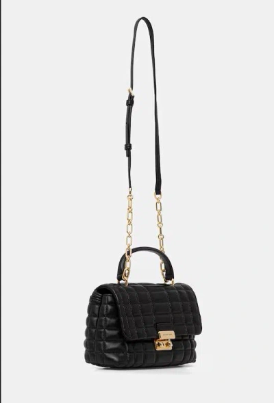 Michael Kors Tribeca Long Convertible Chain Shoulder Bag In Black