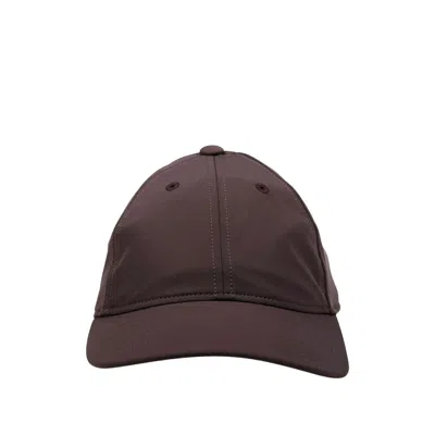 Our Legacy Curved Brim Panelled Design Cap In Brown